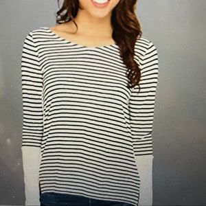 NWT NYDJ Striped Long Sleeved Top